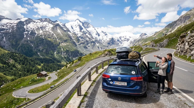 Meilleure voiture pour roadtrip en Europe sur route de montagne