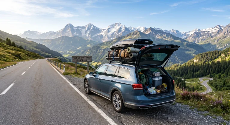 Préparer sa voiture avant un roadtrip en Europe sur route panoramique